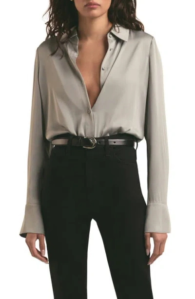 Favorite Daughter The Take Me Seriously Bodysuit In Ultimate Gray