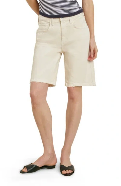 Favorite Daughter The Tommy Bermuda Denim Shorts In White