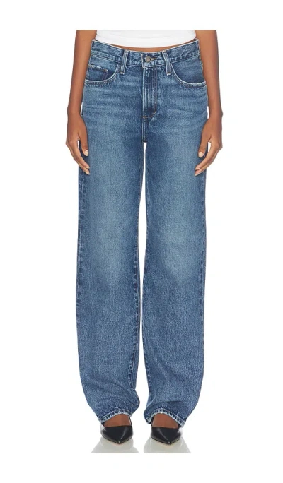 Favorite Daughter The Tommy Low Slung Long Straight Jean In Blue
