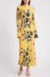 Favorite Daughter The Truly Madly Floral Print Long Sleeve Maxi Dress In Multi