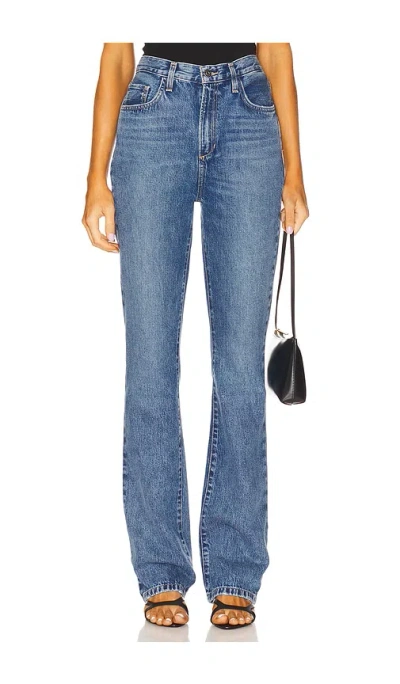 Favorite Daughter The Valentina Boot Super High Rise Jeans In Blue