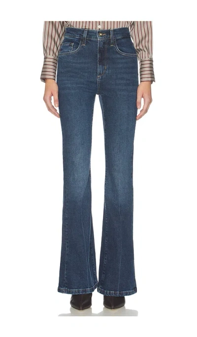Favorite Daughter The Valentina Super High Rise Flare Jean In Blue
