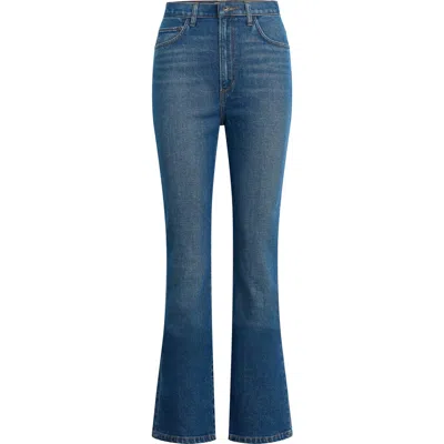 Favorite Daughter The Valentina Super High Waist Bootcut Jeans In Blue