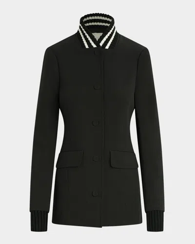 Favorite Daughter The Varsity Tailored Blazer In Black