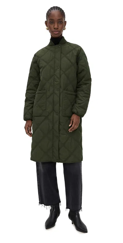Favorite Daughter The Walk In The Park Jacket Dark Olive In Green