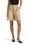 Favorite Daughter The Weekend Stripe Cotton Blend Shorts