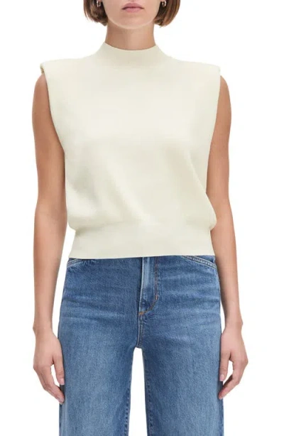 Favorite Daughter The Whitney Sleeveless Knit Crop Top In Neutral