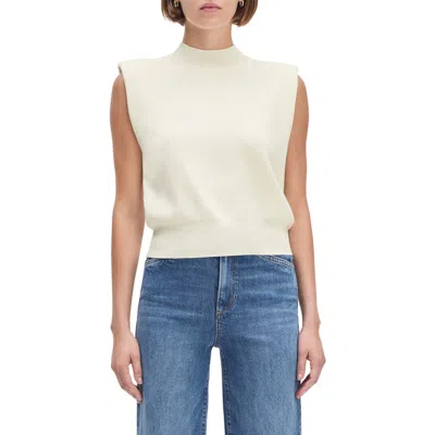 Favorite Daughter The Whitney Sleeveless Knit Crop Top In Neutral