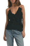Favorite Daughter The Who Me Ruffle Camisole In Black