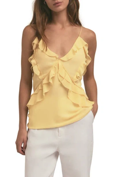 Favorite Daughter The Who Me Ruffle Camisole In Moonbeam