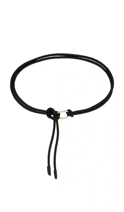 Favorite Daughter The Woven Knot Belt In Black