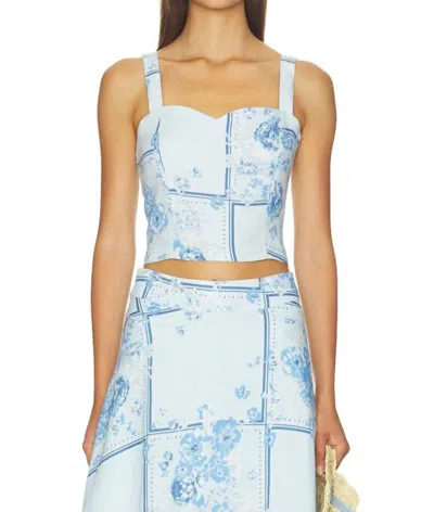 Favorite Daughter There For You Top In Floral Scarf In Multi