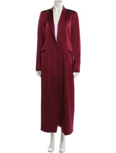 Pre-owned Favorite Daughter Trench Coat In Red