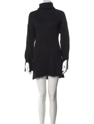 Pre-owned Favorite Daughter Turtleneck Sweater In Black