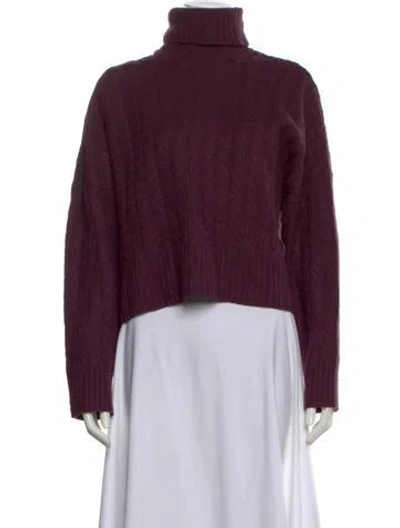 Pre-owned Favorite Daughter Turtleneck Sweater In Burgundy