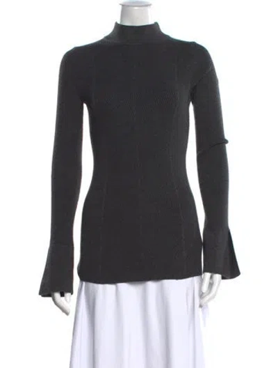 Pre-owned Favorite Daughter Turtleneck Sweater In Gray
