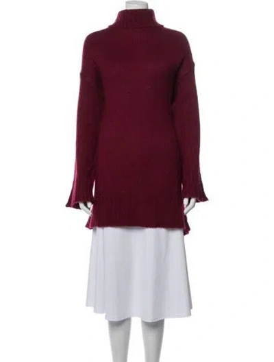 Pre-owned Favorite Daughter Turtleneck Sweater W/ Tags In Burgundy