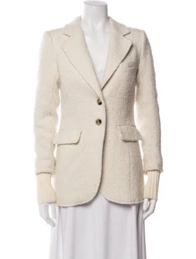 Pre-owned Favorite Daughter Tweed Pattern Blazer In Neutrals