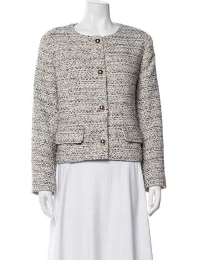 Pre-owned Favorite Daughter Tweed Pattern Jacket In Multicolor