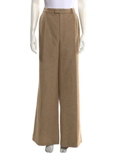 Pre-owned Favorite Daughter Tweed Pattern Wide Leg Pants In Neutral