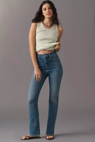 Favorite Daughter Valentina High-rise Straight Jeans In Blue