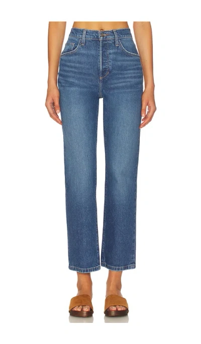 Favorite Daughter Valentina Straight Leg In Gray