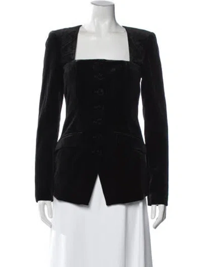 Pre-owned Favorite Daughter Velvet Blazer W/ Tags In Black