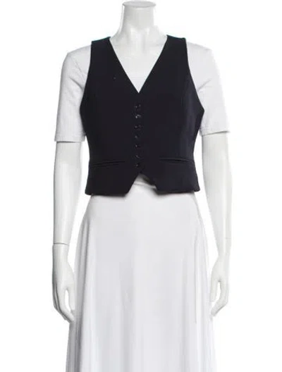 Pre-owned Favorite Daughter Vest In Blue