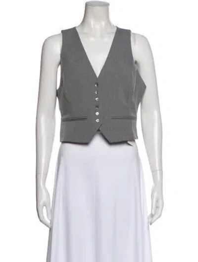 Pre-owned Favorite Daughter Vest In Gray