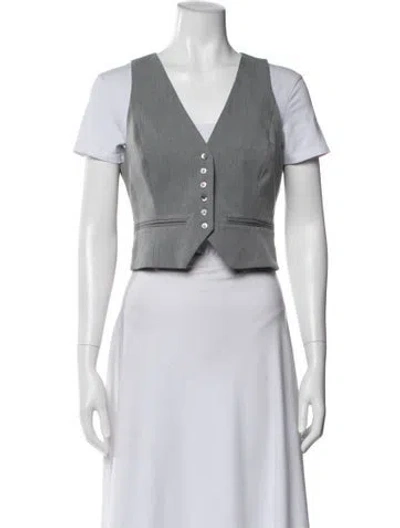 Pre-owned Favorite Daughter Vest In Gray