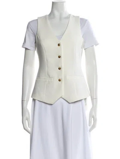 Pre-owned Favorite Daughter Vest In Neutral