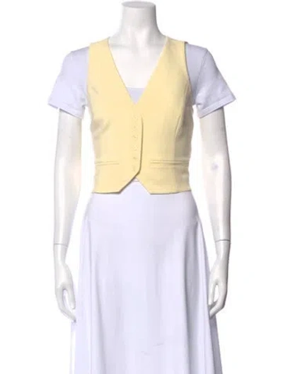 Pre-owned Favorite Daughter Vest In Neutral
