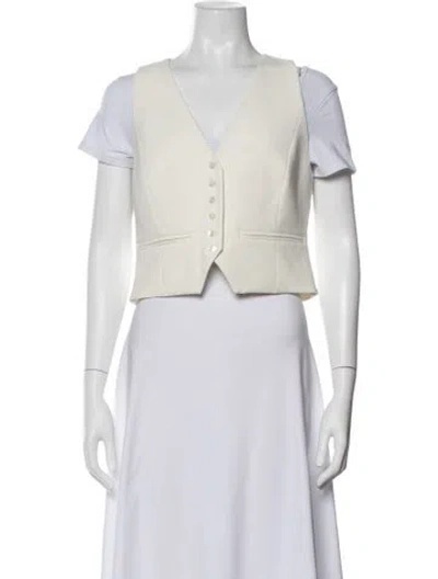 Pre-owned Favorite Daughter Vest In White