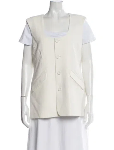 Pre-owned Favorite Daughter Vest In White