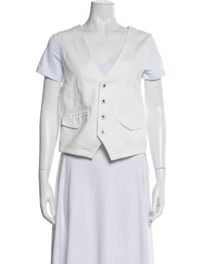 Pre-owned Favorite Daughter Vest In White