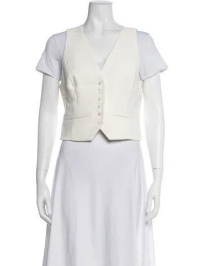 Pre-owned Favorite Daughter Vest In White
