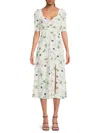 Favorite Daughter Vineyard Midi Dress In Spring Floral In Multi