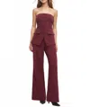 Favorite Daughter Vino Dream Phoebe Bustier Top In Red In Burgundy