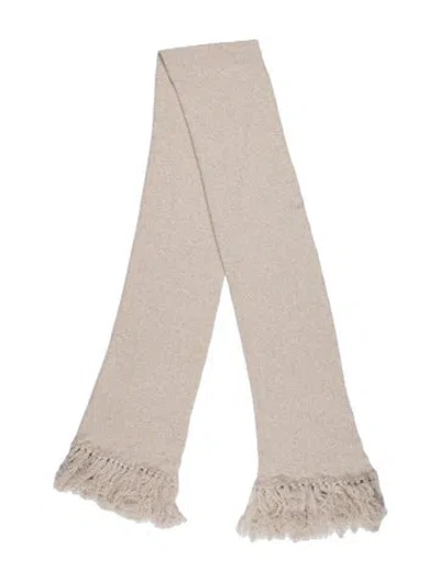 Pre-owned Favorite Daughter Virgin Wool Scarf In Neutrals