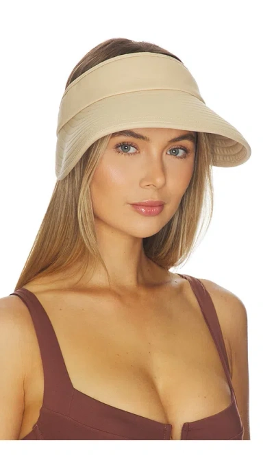 Favorite Daughter Visor With Embroidered Logo In Neutral