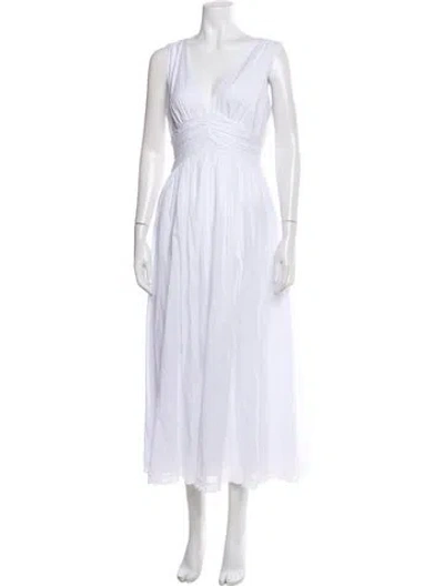 Pre-owned Favorite Daughter V-neck Long Dress W/ Tags In White