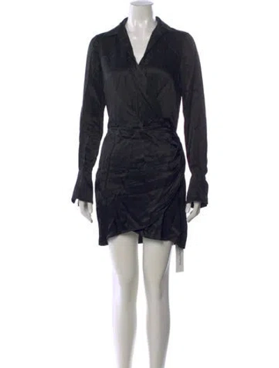 Pre-owned Favorite Daughter V-neck Mini Dress W/ Tags In Black