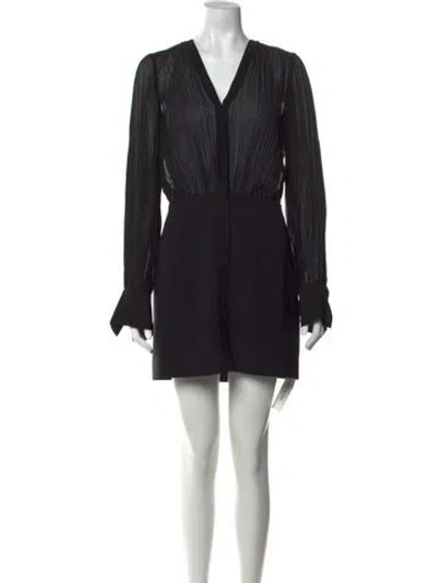 Pre-owned Favorite Daughter V-neck Mini Dress W/ Tags In Black