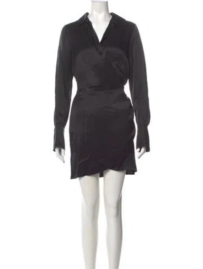 Pre-owned Favorite Daughter V-neck Mini Dress W/ Tags In Gray