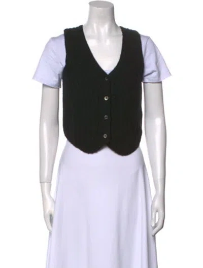 Pre-owned Favorite Daughter V-neck Sweater In Black