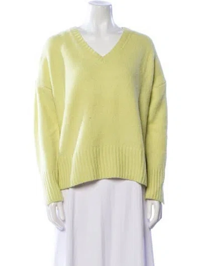 Pre-owned Favorite Daughter V-neck Sweater In Green