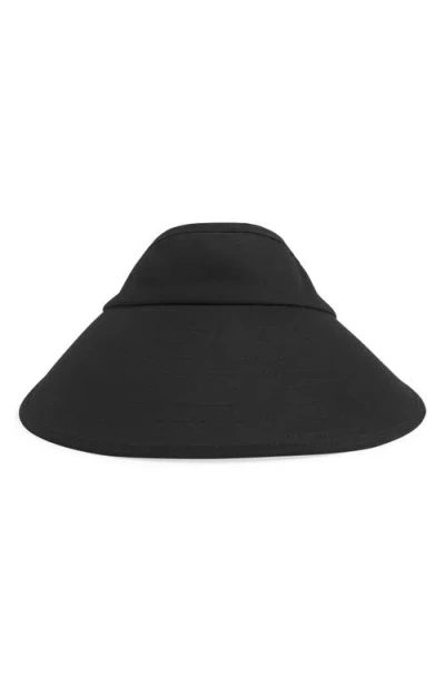 Favorite Daughter Wide Brim Visor In Black