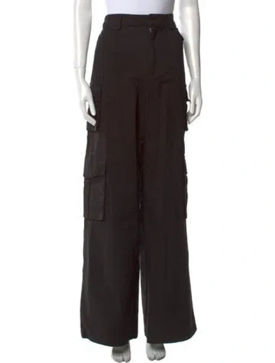 Pre-owned Favorite Daughter Wide Leg Pants In Black