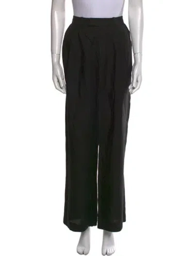 Pre-owned Favorite Daughter Wide Leg Pants In Black