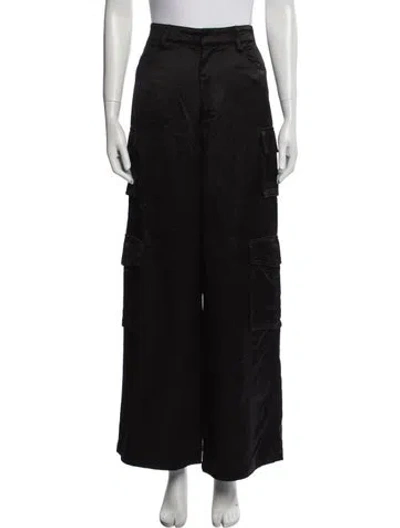 Pre-owned Favorite Daughter Wide Leg Pants In Black